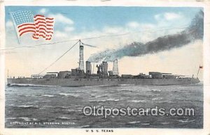 Military Battleship USS Texas 1918 