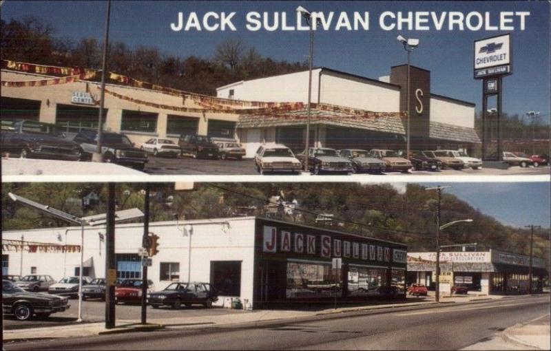 Jack Sullivan Chevrolet Chevy Car Dealership Pittsburgh Etna PA Postcard