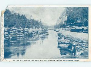 Pre-1907 BOAT AT COLD WATER CANON Wisconsin Dells Wisconsin WI A1119