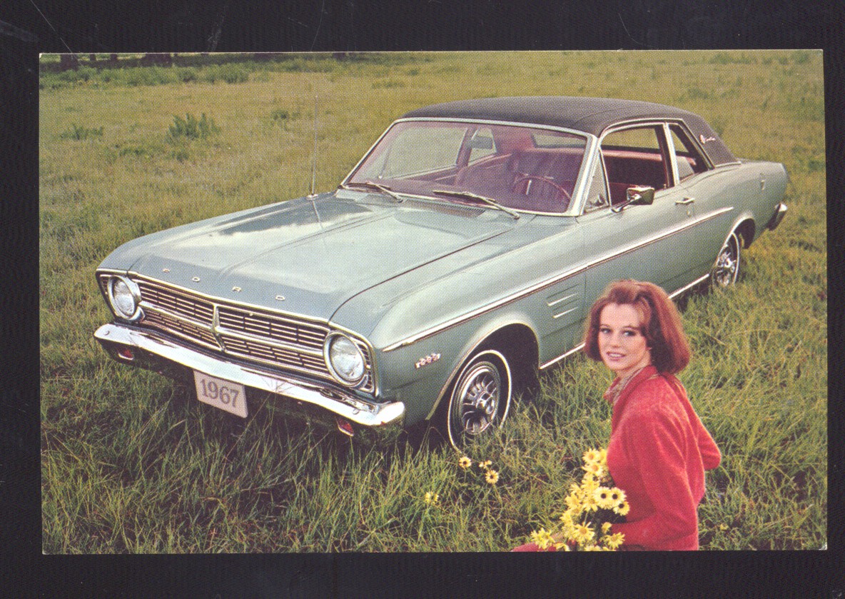 1967 ford falcon futura sports coupe vintage car dealer advertising postcard hippostcard 1967 ford falcon futura sports coupe