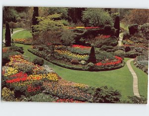 Postcard The Sunken Gardens The Butchart Gardens Victoria Canada