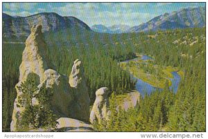 Canada Hoodoos Tall Pillars of Glacial Till Canadian Rockies