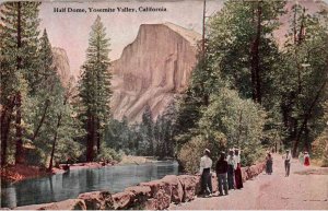 California - Viewing the Half Dome at Yosemite Valley - c1908