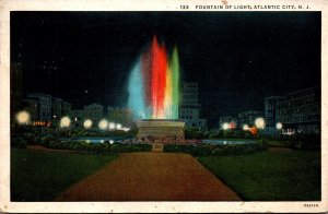 New Jersey Atlantic City Fountain Of Light 1933 Curteich