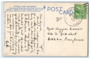 1938 Typical Cape Cod Scene Massachusetts MA, Boat Shore View Vintage Postcard 