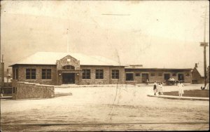 Brattleboro Vermont VT RR Train Station Unidentified Real Photo Postcard c1910