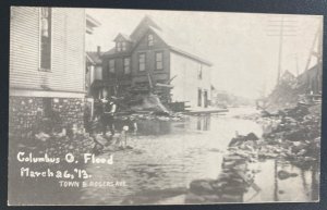 Mint USA Real Picture Postcard Columbus Ohio Flood 1913 Town & Rodgers Aver