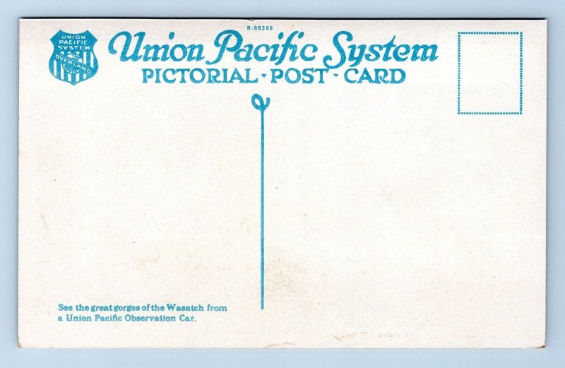 Weber  Canyon Utah UT  Union Pacific Railway UNP WB Postcard J16