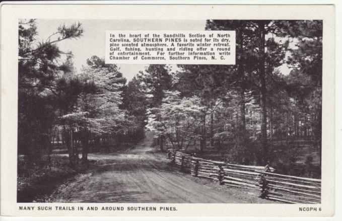 NC  SOUTHERN PINES NYC NY WORLD'S FAIR EXHIBIT postcard