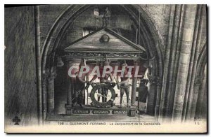 Old Postcard Clermont Ferrand Le Jacquemart de la Cathedrale