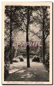 Old Postcard Drei Linden im Kurpark Neuemahr