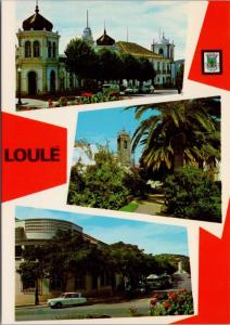 Loule Portugal Multiview Largo Gago Unused Postcard D54