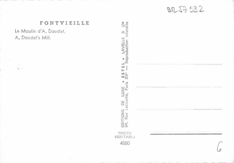 BR57532 Fontvieille moulen a vent wind mill