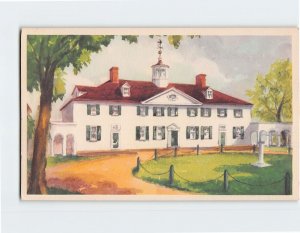 Postcard West Front Mount Vernon USA