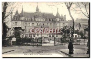 Old Postcard Arcachon Casino Beach