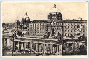 Vintage Berlin Schloss Dom Nationaldenkmal Postcard with 1932 Postmark