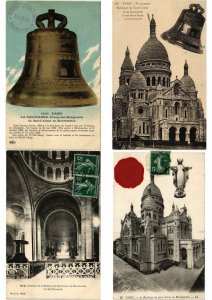 PARIS FRANCE SACRÉ-COEUR MONTMARTE 400 Vintage Postcards Pre-1950 (L2460)