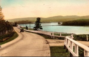 Connecticut Waterbury Air Line From Mountain Highway 1935 Handcolored Albertype