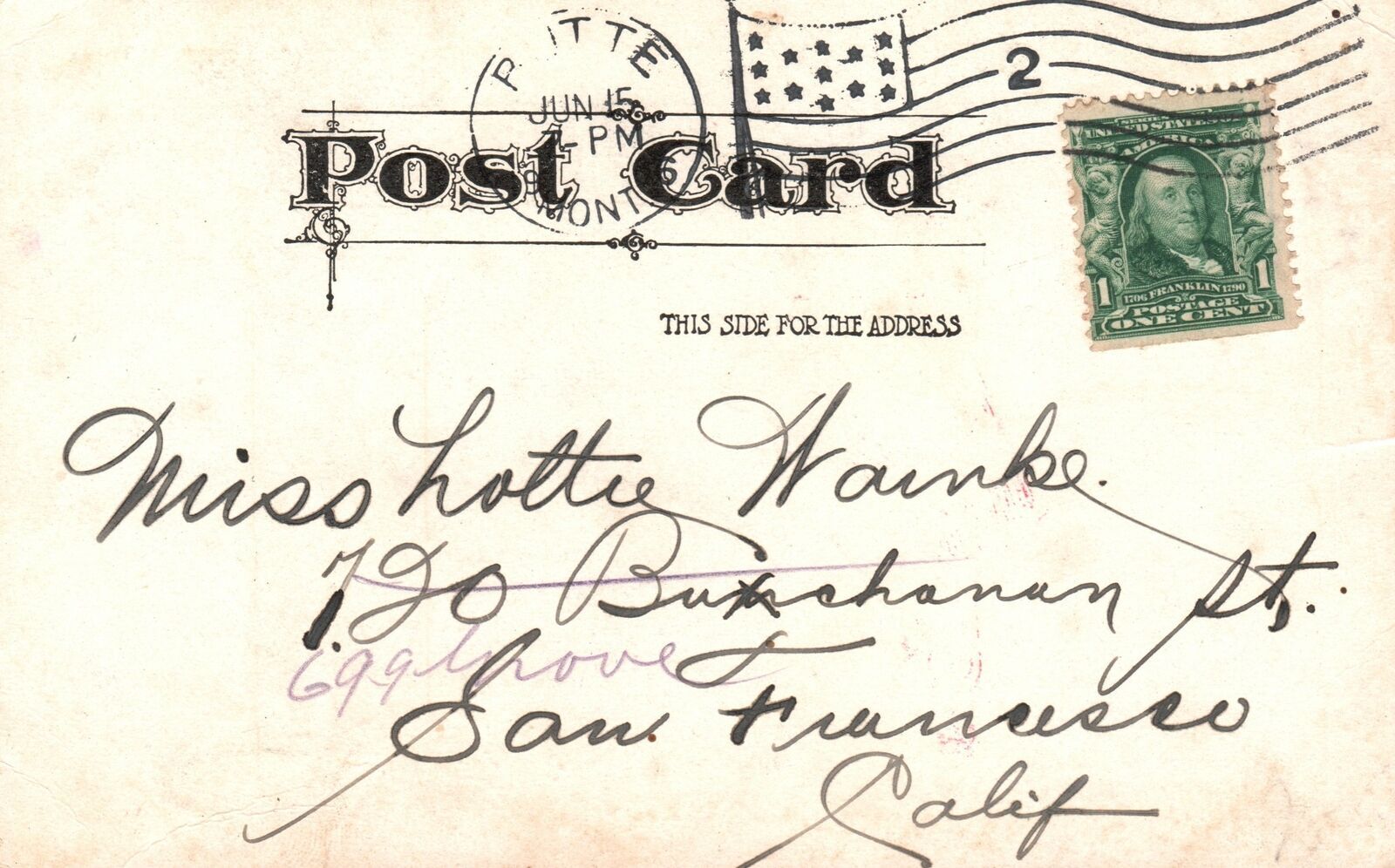 Vintage Postcard 1906 Remembrance Letter To A Friend Whose Moving To