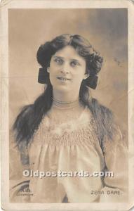 Zena Dare Theater Actor / Actress 1905 a lot of corner wear small paper chip ...