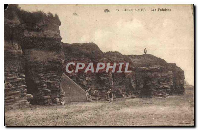 Old Postcard Luke sea cliffs