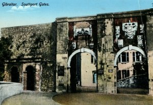 C.1910 Gibraltar, Southport Gates Postcard P170 