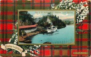 UK Scotland Grant Crest Tartan Tuck #1850 C-1916 Postcard 22-7734