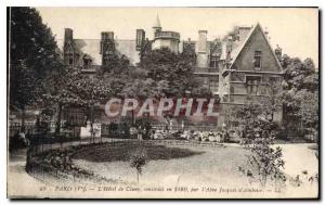 Postcard Old Ve Paris hotel Cluny built in 1490 by the Abbe Jacques d'Amboise