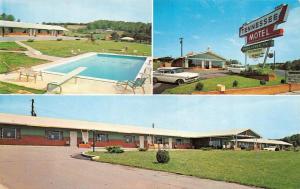 TN, Etowah  TENNESSEE MOTEL & RESTAURNT  Multi w/Pool  MCMINN CO Chrome Postcard