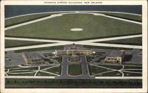 New Orleans Louisiana LA Shushan Airport Air View Vintage Postcard