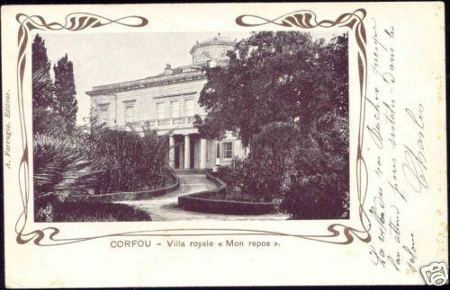 greece CORFU CORFOU Villa Royale Mon Repos (ca. 1899)