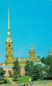 Russia Leningrad Cathedral of the Peter and Paul Fortress Vintage Postcard 07.50