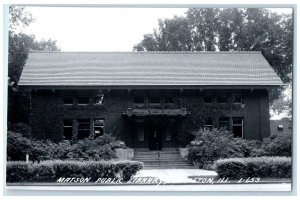 c1950's Matson Public Library Princeton Illinois IL RPPC Photo Vintage Postcard