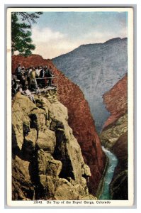 Postcard CO On Top Of The Royal Gorge Colorado