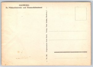 RPPC  Hamburg  Germany  St Michaeliskirche   Postcard