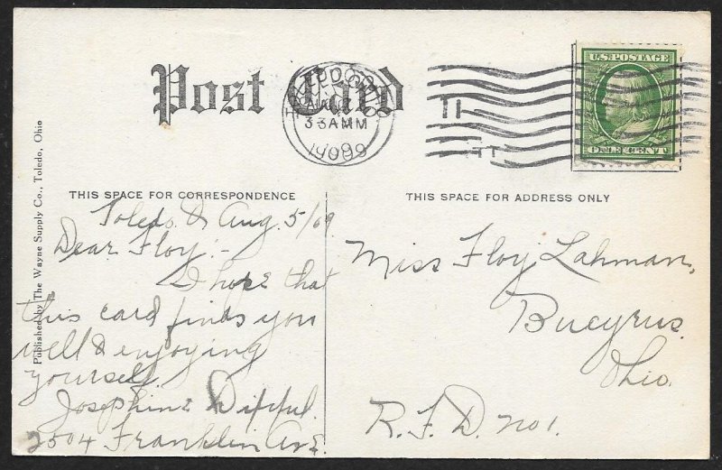 YWCA Building Toledo Ohio Used c1909