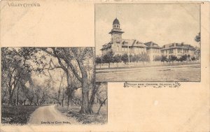 H57/ Valley City North Dakota Postcard c1916 2View Park School Buildings 121