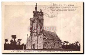 Old Postcard Tregastel La Chapelle St Samson built in 1629