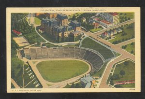 TACOMA WASHINGTON HIGH SCHOOL BASEBALL FOOTBALL STADIUM VINTAGE POSTCARD