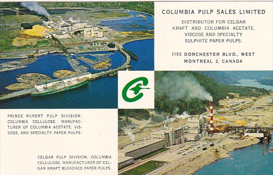 Canada Multi View Columbia Pulp Company Montreal Quebec