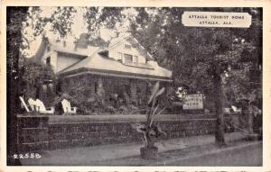 ATTALLA ALABAMA~ATTALLA TOURIST HOME-U.S. 11 & 241-HOSTESS MRS.SPURLOCK POSTCARD