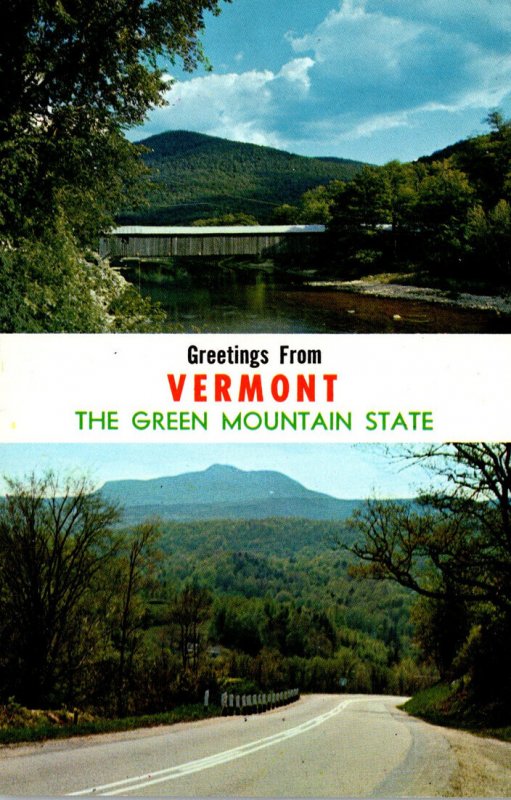 Vermont Greetings From The Green Mountain State