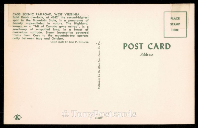 Cass Scenic Railroad - Bald Knob Overlook