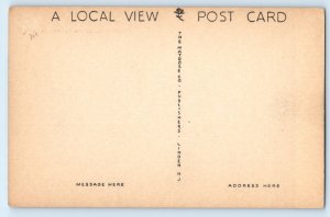 1940 Metuchen New Jersey Vintage Postcard Scene Around Lake River Trees Unposted