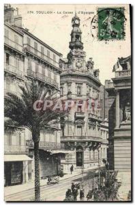 Old Postcard Bank Caisse d & # 39Epargne Toulon