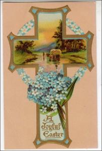 Easter Card with Cross   (crease)