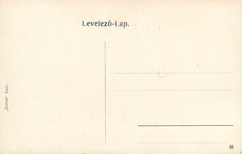 B514 Hungary Nagytálya school old postcard