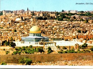 Israel Jerusalem Old City Seen From Mount Of Olives