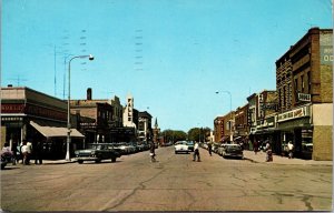 Postcard Street Scene in Their River Falls, Minnesota~37