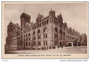 Windsor Street Station and Head Offices, Montreal, Canadain Pacific, Railway,...